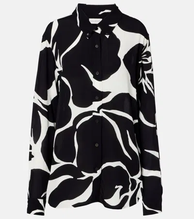Dries Van Noten Printed Shirt In Black