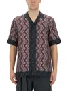Dries Van Noten Geometric Patterned Short Sleeve Shirt With Pocket In Multi