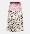 Dries Van Noten Printed Silk Midi Skirt