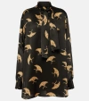 Dries Van Noten Women's 00970 Calmo Shirt In Black