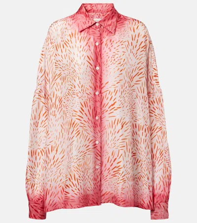 Dries Van Noten Casia Printed Silk Shirt