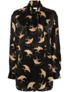Dries Van Noten Women's 00970 Calmo Shirt In Black
