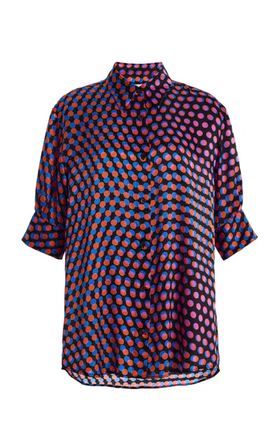Dries Van Noten Collared Short-sleeved Shirt In Multi