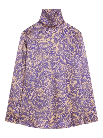 DRIES VAN NOTEN PRINTED SILK TOP