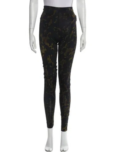 Pre-owned Dries Van Noten Printed Skinny Leg Pants In Multi