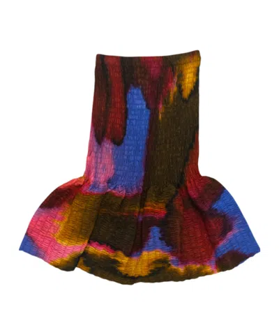 Dries Van Noten Printed Skirt In Multi