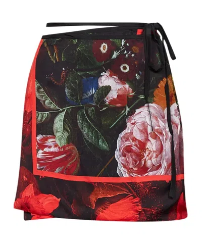 Dries Van Noten Printed Skirt In Multi