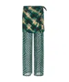 Dries Van Noten Layered Sheer Tie Waist Wrap Trousers In Multi
