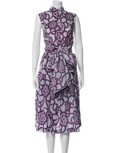 Pre-owned Dries Van Noten Printed Skirt Set In Multi