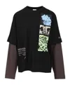 Dries Van Noten Mens Black Hemmings Crewneck Cotton-jersey T-shirt In Black