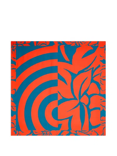 Dries Van Noten Printed Square Scarf In Multi
