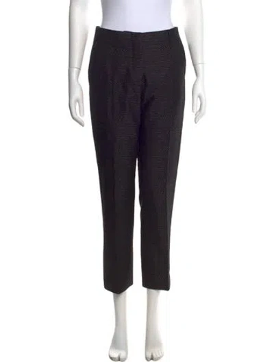 Pre-owned Dries Van Noten Printed Straight Leg Pants In Black