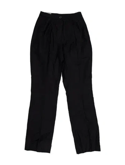 Pre-owned Dries Van Noten Printed Straight Leg Pants In Black