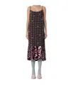 Dries Van Noten Embellished Slip Midi Dress In Black