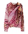 Dries Van Noten Tilly Intarsia Cotton-blend Jumper In Pink