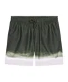 Dries Van Noten Printed Swim Shorts In Black