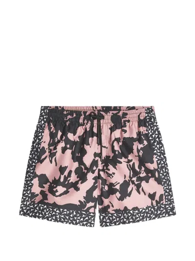 Dries Van Noten All-over Patterned Drawstring Swim Shorts In Multi
