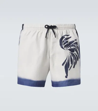 DRIES VAN NOTEN PRINTED SWIM TRUNKS