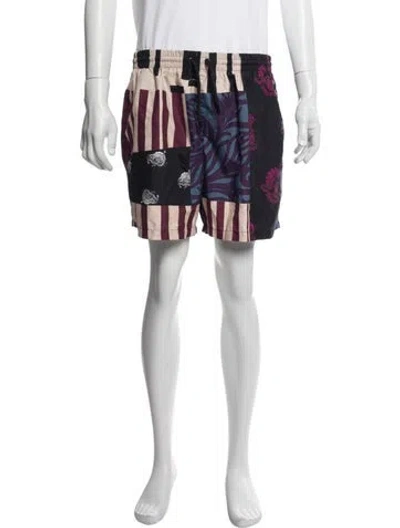 Pre-owned Dries Van Noten Printed Swim Trunks