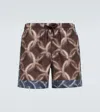 Dries Van Noten Girdle Swimming Trunks In Grey