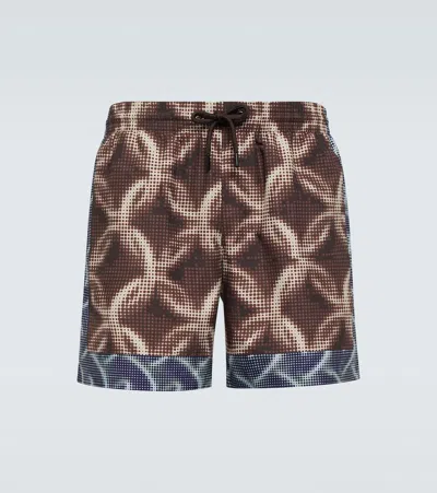 DRIES VAN NOTEN PRINTED SWIM TRUNKS