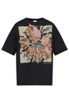 Dries Van Noten Black Crewneck T-shirt In Black