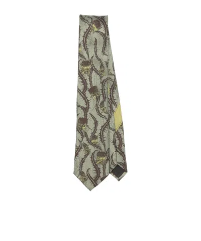 Dries Van Noten Printed Tie