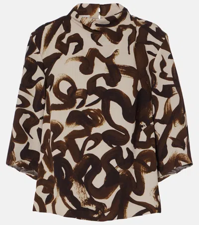 DRIES VAN NOTEN PRINTED TOP
