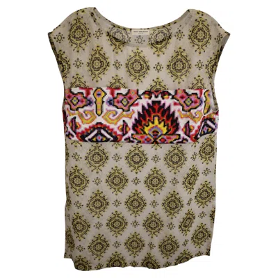 Dries Van Noten Printed Top In Multicolor Silk