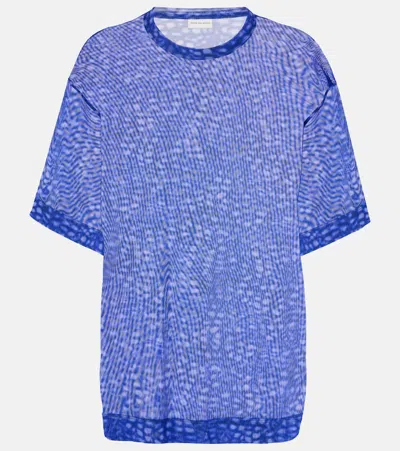 Dries Van Noten Printed Top In Purple