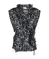 Dries Van Noten Printed Tops In Black