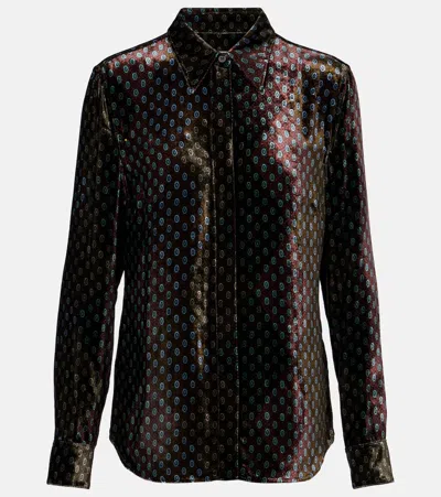 DRIES VAN NOTEN PRINTED VELVET SHIRT