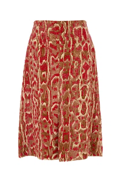 DRIES VAN NOTEN GONNA SHERA IN MISTO VISCOSA STAMPATA    DONNA
