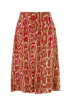 Dries Van Noten Printed Viscose Blend Shera Skirt