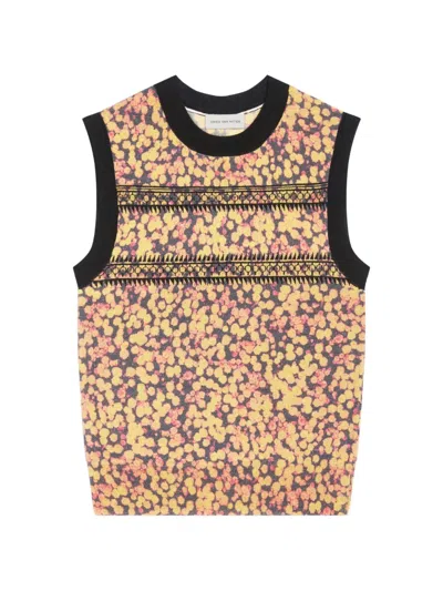 Dries Van Noten Printed Wool Sweater In Multi