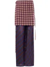 Dries Van Noten Fitted Drawstring Pants In Purple