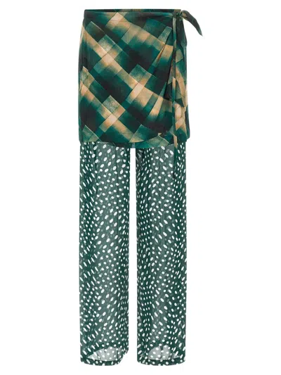 Dries Van Noten Pritty Pants In Green