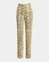 Dries Van Noten Straight Trousers With Belt Loops And Pockets In Neutral
