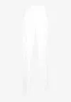 Dries Van Noten Pulley Silk Jacquard Pants In White