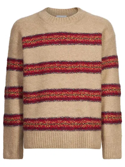 Dries Van Noten Striped Crew Neck Knitwear Long Sleeve In Multi
