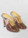 Dries Van Noten Pumps Polka Dot Mixed Textures Patchwork In Multi