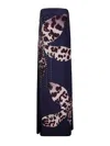 Dries Van Noten Pure Viscose Dress With Bodice In Purple