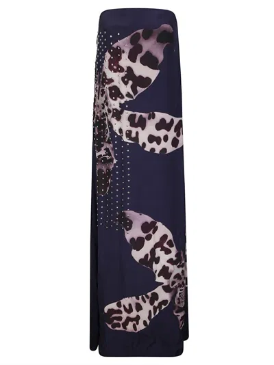 DRIES VAN NOTEN PURE VISCOSE DRESS WITH BODICE