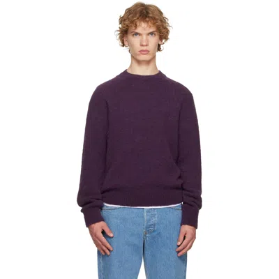 Dries Van Noten Purple Alpaca Sweater