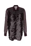 Dries Van Noten Men Purple Crepe Curles Shirt In Burgundy