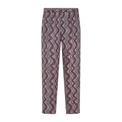Dries Van Noten Purple Parkino Pants