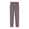 Dries Van Noten Parkino Patterned Pants In Purple