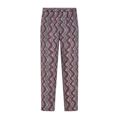 DRIES VAN NOTEN PURPLE PARKINO PANTS