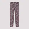 Dries Van Noten Parkino Patterned Pants In Pink & Purple