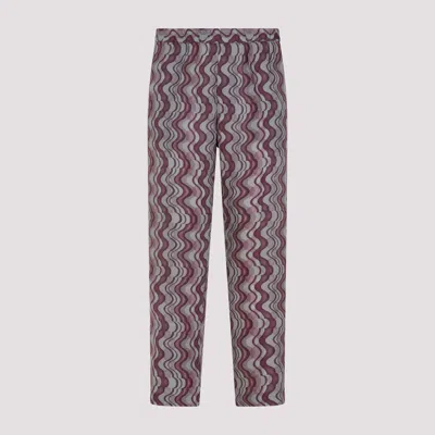Dries Van Noten Purple Parkino Pants In Pink & Purple